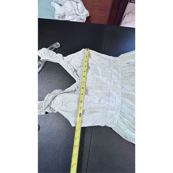 GUESS GREEN SHARON EYELET MINI DRESS SIZE XS NEW  P1-86 - Picture 9 of 13